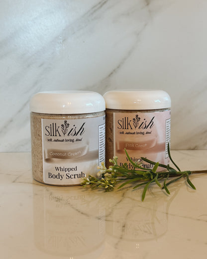 whipped walnut body scrub